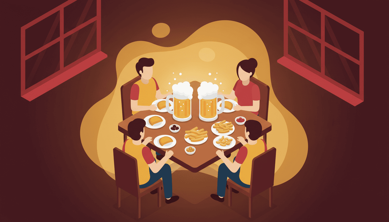 Dose dupla de chopp no Grajaú com mesa de happy hour
