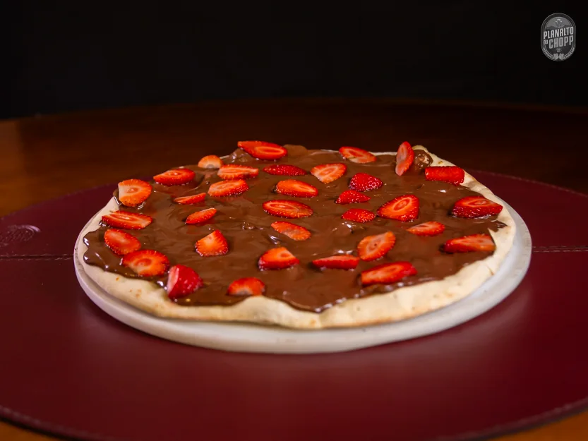 Pizza Morango com Chocolate