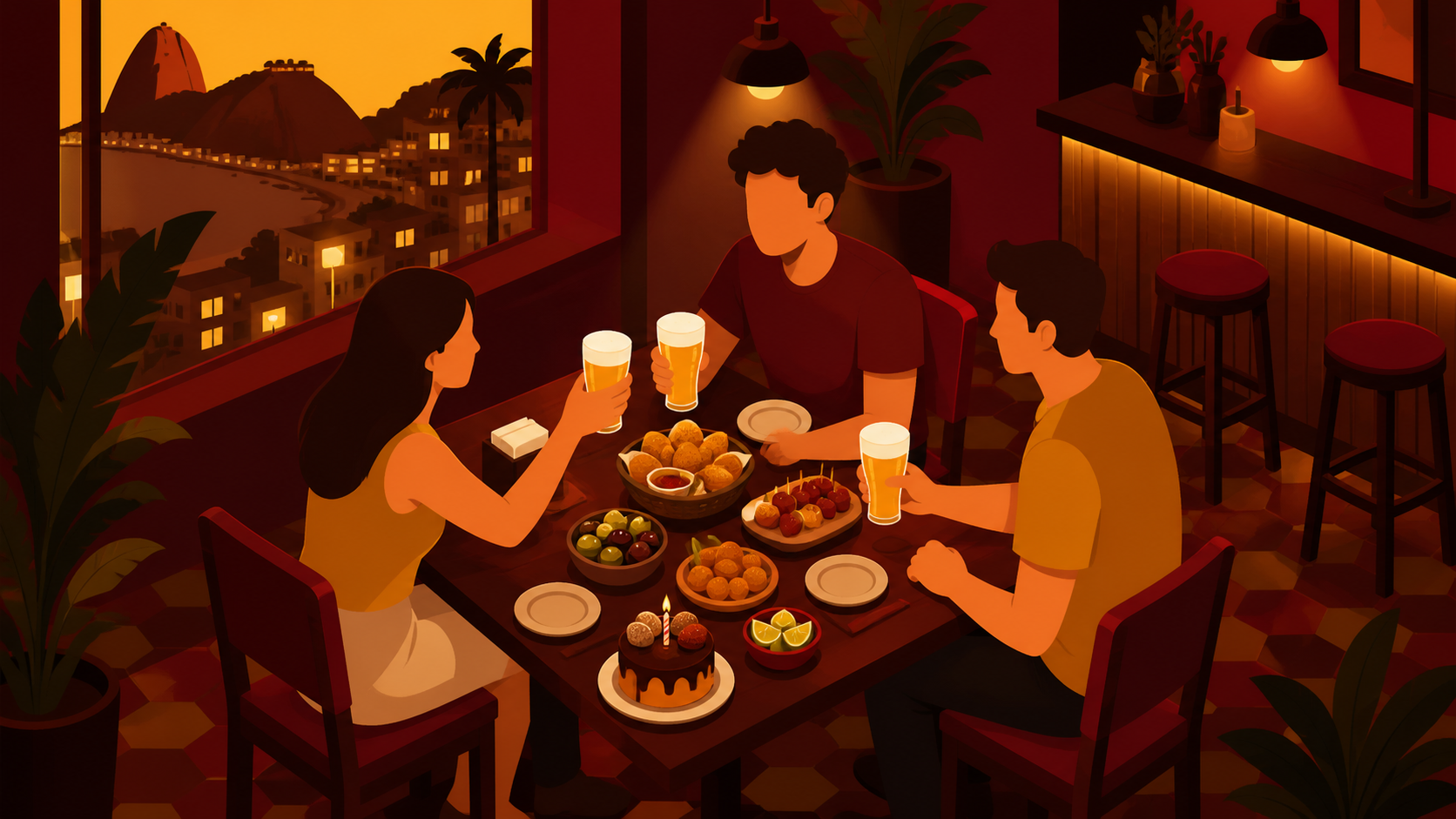 Aniversário no Flamengo RJ: restaurante para celebrar com amigos