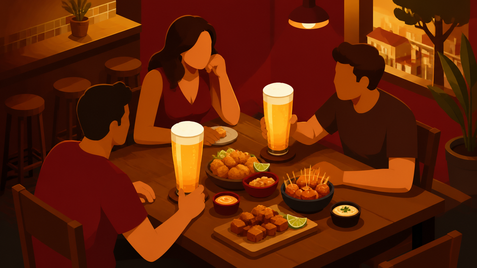 dose dupla de chopp no Grajau com amigos e petiscos